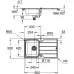 Кухонная мойка Grohe K500 31571SD1 86x50 нержавеющая сталь