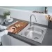 Кухонная мойка Grohe К200 31562SD0 86x50 со смесителем 31562SD0 нержавеющая сталь