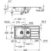 Кухонная мойка Grohe K200 31564SD1 96x50 нержавеющая сталь