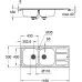 Кухонная мойка Grohe K400 31587SD0 116x50 нержавеющая сталь