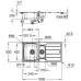 Кухонная мойка Grohe K500 31572SD1 100x50 нержавеющая сталь