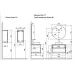 Тумба Raval Solare 50х53 Solr.01.80/P/DG-W/RL дуб мавелла голд/белый