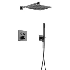 Душевая система Sancos Linn SC9022GG вороненая сталь