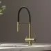 Смеситель для кухни под фильтр Sancos Imola SC4010BGbh брашированное золото/черный