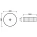 Умывальник CeramicaNova Element CN6057 36x36 белый