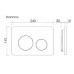 Кнопка смыва CeramicaNova Balance Circle CN12-001BN брашированный никель