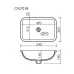 Умывальник CeramicaNova Element CN7018 54x36 белый