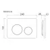 Кнопка смыва CeramicaNova Balance Circle CN12-001GG вороненая сталь