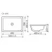 Умывальник CeramicaNova Element CN6045 55x40 белый