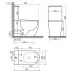 Унитаз CeramicaNova Mia CN1801T Торнадо сиденье микролифт белый (напольный)