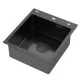 Кухонная мойка ARFEKA ECO AR 450*500 POP-UP BLACK NANO DECOR VOLCANIC