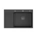 Кухонная мойка ARFEKA ECO AR 780*500 L POP-UP BLACK PVD NANO