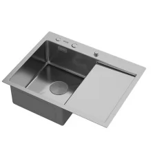 Кухонная мойка ARFEKA ECO AR 650*500 RL POP-UP SATIN