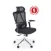 Кресло компьютерное HALMAR RUFINO черный/хром