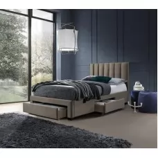 Кровать HALMAR GRACE Velvet бежевый, 120/200