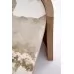 Стол журнальный HALMAR NICOSIA бежевый мрамор/орех 121/61