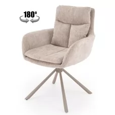 Стул HALMAR K495 бежевый/кашемир, поворотный