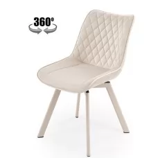 Стул HALMAR K520_CS светло-бежевый/кашемир, поворотный