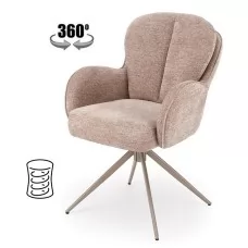 Стул HALMAR K592 CS темно-бежевый/кашемир, поворотный