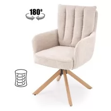 Стул HALMAR K594 светло-бежевый/дуб..