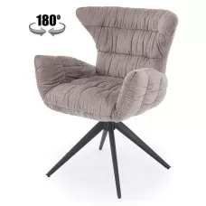 Стул HALMAR K595 серый/черный, пово..