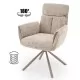 Стул HALMAR K596 CS бежевый/кашемир, поворотный