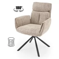 Стул HALMAR K596 бежевый/черный, по..