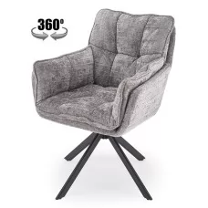 Стул HALMAR K597 серый/черный, пово..