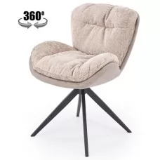Стул HALMAR K599 бежевый/черный, поворотный