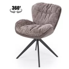 Стул HALMAR K599 серый/черный, поворотный