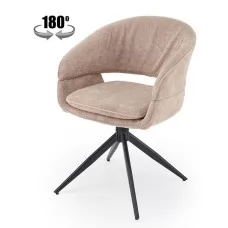 Стул HALMAR K602 капучино/черный, поворотный