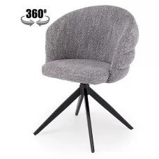 Стул HALMAR K604 серый/черный, поворотный