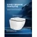 Унитаз Amore di Mare Delio P203LB 36x49 сиденье дюропласт, микролифт, белый с черным (подвесной)