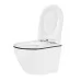 Унитаз Amore di Mare Delio P203LB 36x49 сиденье дюропласт, микролифт, белый с черным (подвесной)