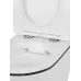 Унитаз Amore di Mare Delio P203LB 36x49 сиденье дюропласт, микролифт, белый с черным (подвесной)