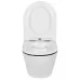 Унитаз Amore di Mare Delio P203LB 36x49 сиденье дюропласт, микролифт, белый с черным (подвесной)