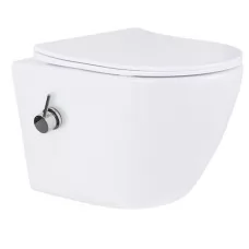 Унитаз Amore di Mare Delio Tornado Bidet P203X-T с функцией биде, сиденье дюропласт, микролифт, белый (подвесной)