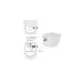 Унитаз Amore di Mare Delio Tornado Bidet P203X-T с функцией биде, сиденье дюропласт, микролифт, белый (подвесной)