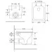 Унитаз Amore di Mare Tassaro P202 36x52 сиденье Duroplast, микролифт, белый (подвесной)