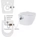 Унитаз Amore di Mare Delio Tornado Bidet P203X 36x49 с функцией биде, сиденье дюропласт, микролифт, белый (подвесной)