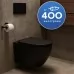 Унитаз Amore di Mare Delio Tornado P203MB-T 36x49 сиденье дюроласт, микролифт, черный матовый (подвесной)