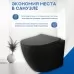 Унитаз Amore di Mare Delio Tornado P203MB-T 36x49 сиденье дюроласт, микролифт, черный матовый (подвесной)