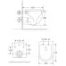 Унитаз Amore di Mare Delio Tornado Bidet P203X 36x49 с функцией биде, сиденье дюропласт, микролифт, белый (подвесной)