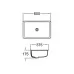 Умывальник Amore di Mare CARRI 60103-RR 60x37,5 белый