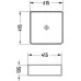 Умывальник Amore di Mare Vivaro 41310-SE 41,5x41,5 белый