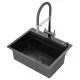 Кухонная мойка Amore di Mare Unico Black UN6048-B Декор-Черный