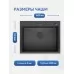 Кухонная мойка Amore di Mare Favo Pelle FP6048B-1 Декор-Черный