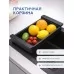 Кухонная мойка Amore di Mare Favo Pelle FP6048B-2 Декор-Черный