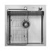 Кухонная мойка ARFEKA ECO AR 500*500+CL AR F+DS AR SATIN