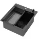 Кухонная мойка Arfeka ECO AR 450*500 POP-UP+CL G+DS BLACK DECOR MILLET